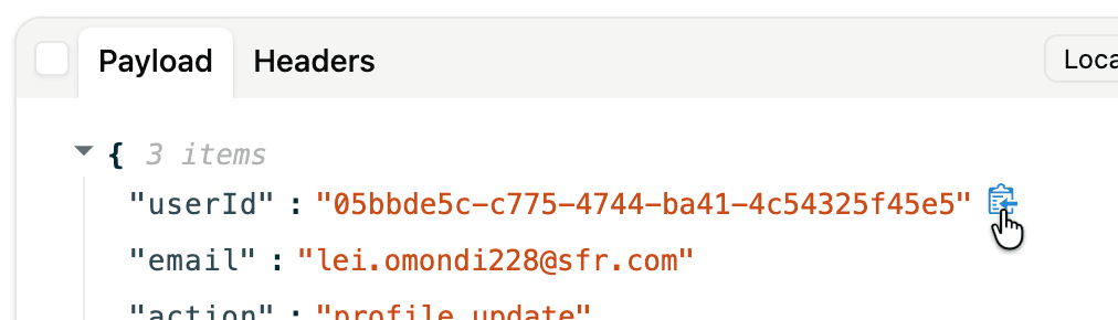 Rabbitgui copy message value