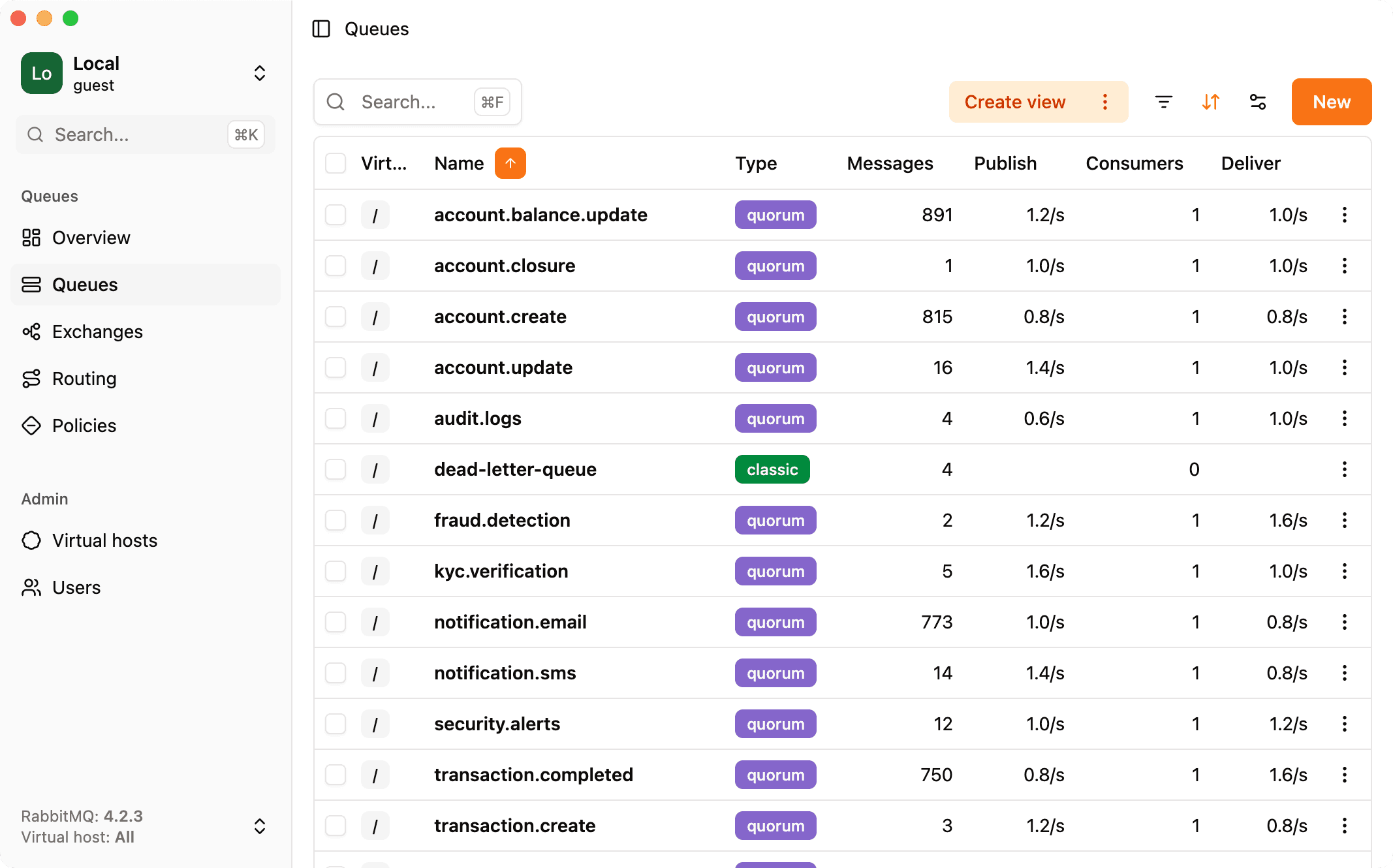 Rabbitgui screenshot