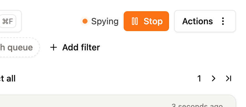 Stop spying screenshot rabbitgui